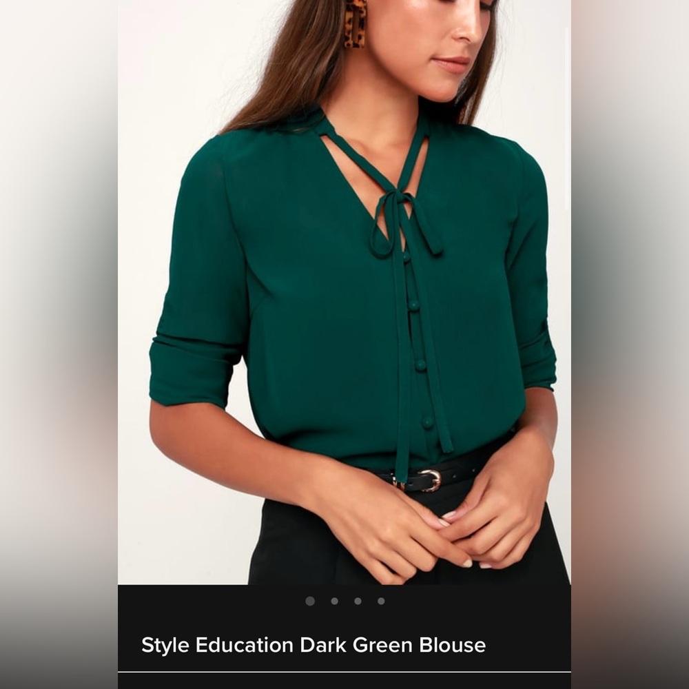 Lulus Dark Green Top